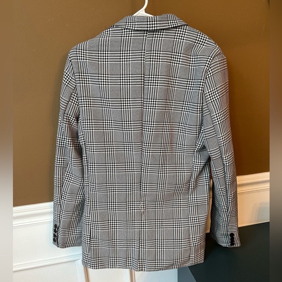 Women’s Houndstooth Blazer Size Large Business Casual Career - Picture 2 of 5